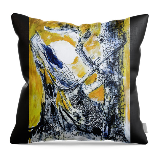 Secrets of the Yellow Moon 1 - Throw Pillow