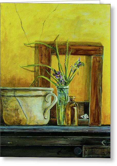 There are no Weeds -original in private collection - Greeting Card