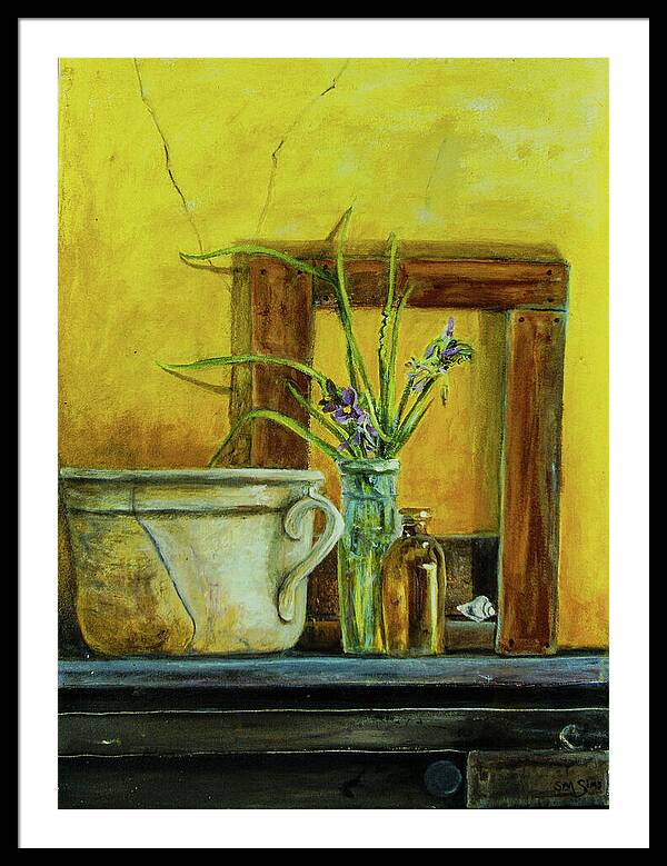 There are no Weeds -original in private collection - Framed Print