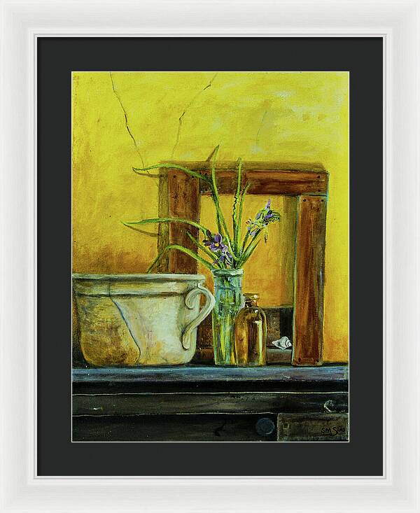 There are no Weeds -original in private collection - Framed Print