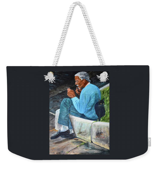Whiskers-Morning Shave, Rome, Italy - Weekender Tote Bag