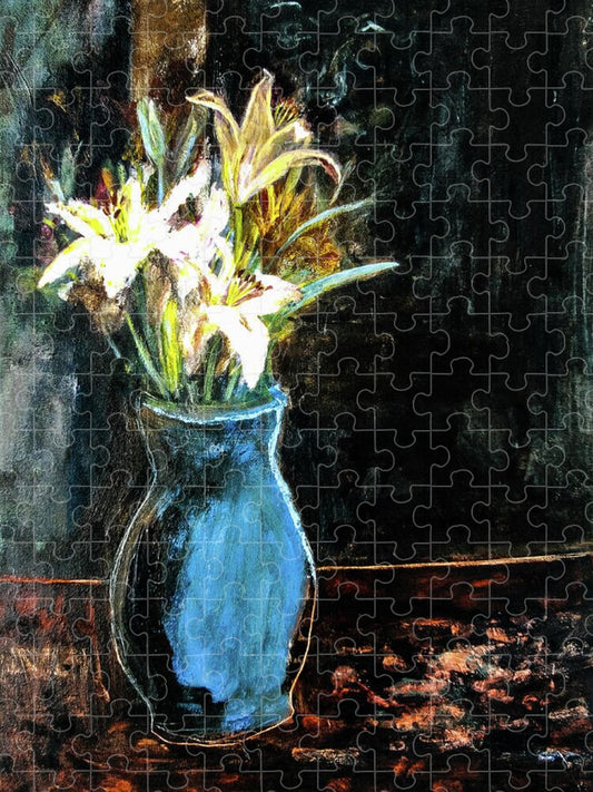 White Lilies and the Watchers -original in private collection - Puzzle