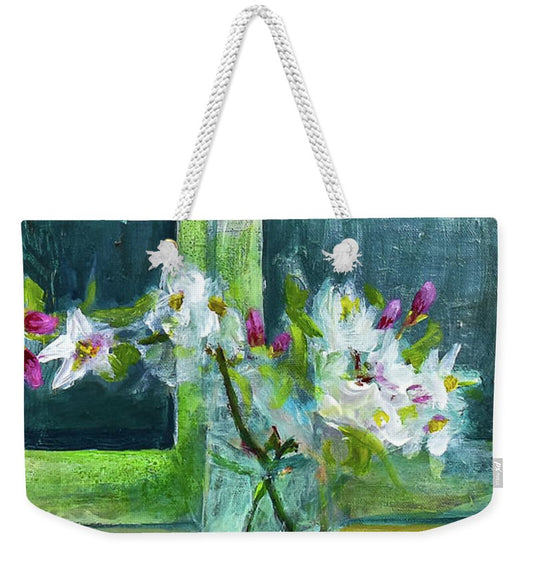 Blossoms and Lemons from my Lemon Tree - Weekender Tote Bag