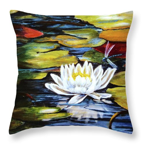 Dragonfly Happiness - Throw Pillow