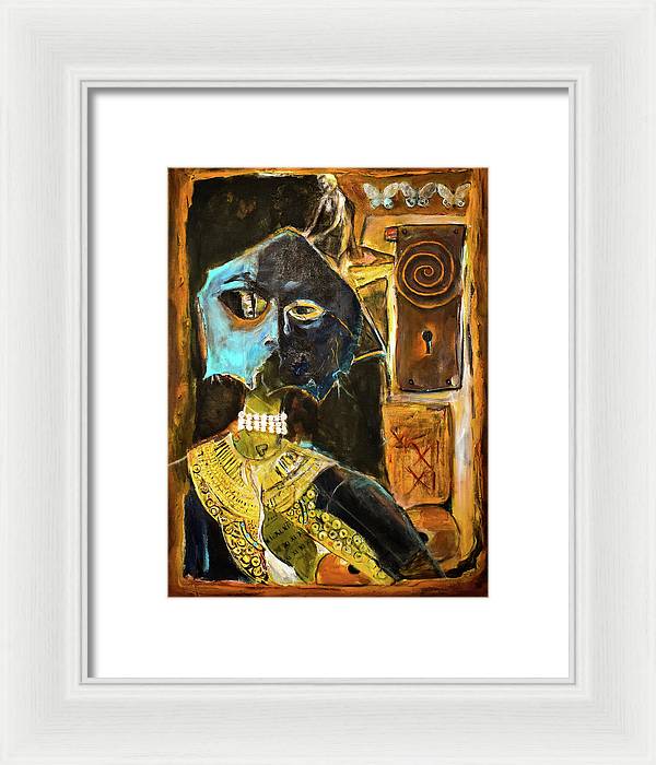 Inspired by The Mask collage - Framed Print
