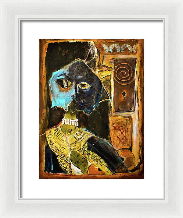 Inspired by The Mask collage - Framed Print