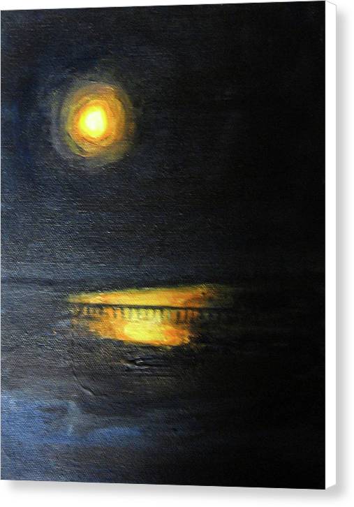 Moonrise, St John's River - Canvas Print