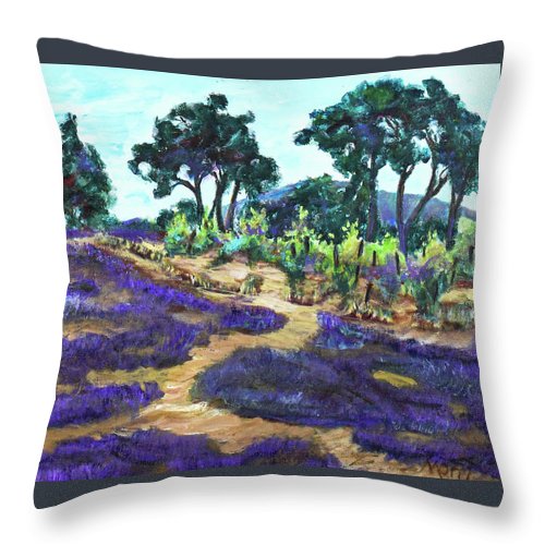 Provence France, Lavender - 'en plein air - Throw Pillow
