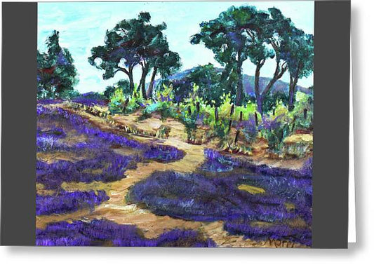 Provence France, Lavender - 'en plein air - Greeting Card