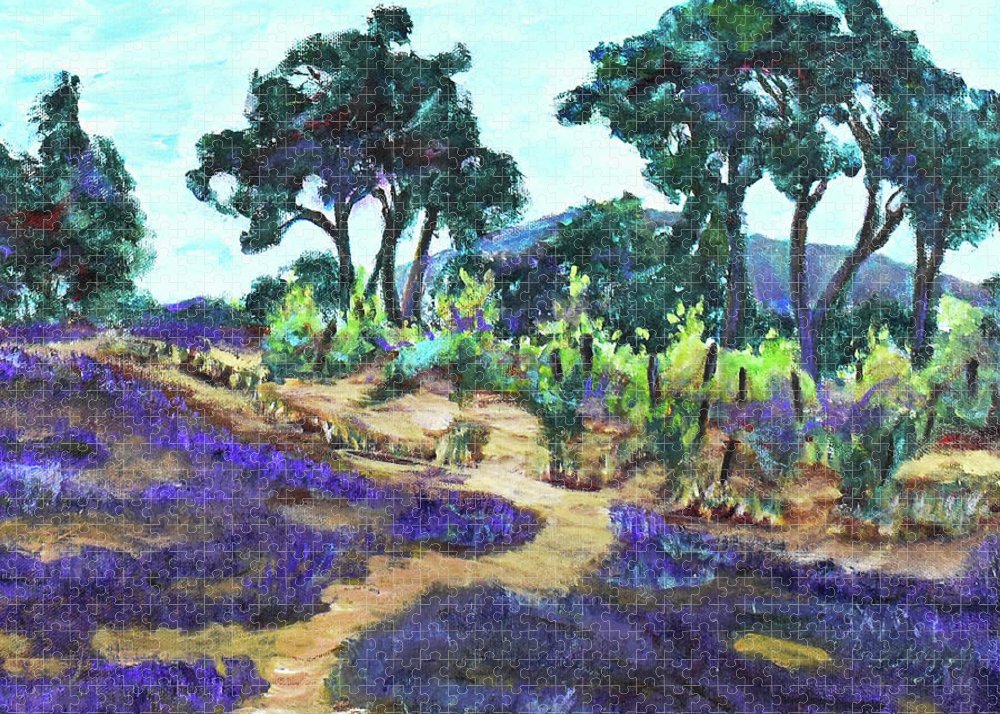 Provence France, Lavender - 'en plein air - Puzzle