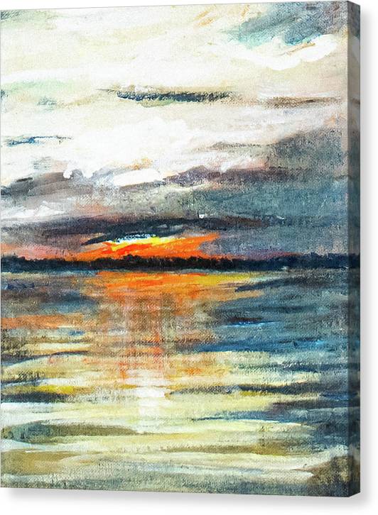 Sunset from Drayton Island - Canvas Print