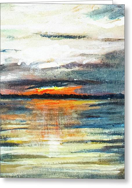 Sunset from Drayton Island - Greeting Card