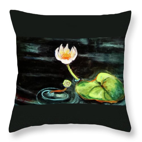 The Seeker, Lotus Flower - Throw Pillow