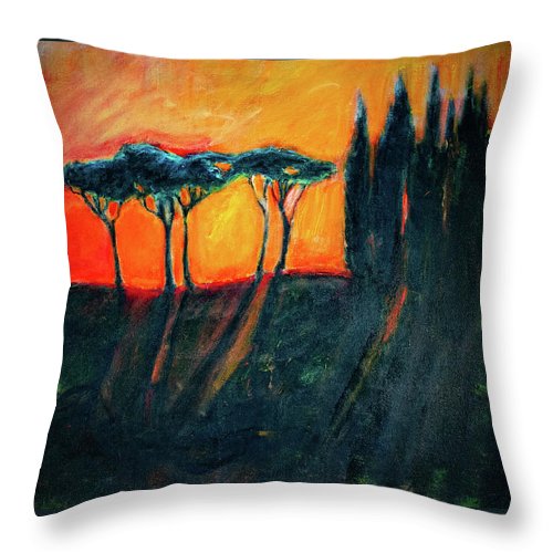 Tuscan Sunset - Throw Pillow