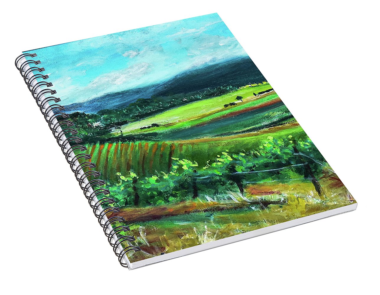 View from the Villa - Provence, France 'en plein air - Spiral Notebook