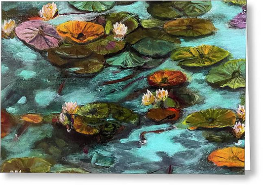 Water lilies area #1 C series - Greeting Card