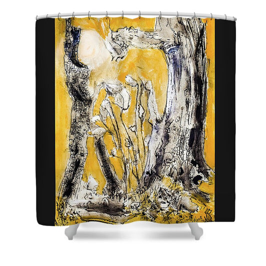 Secrets of the Yellow Moon series 2 - Shower Curtain
