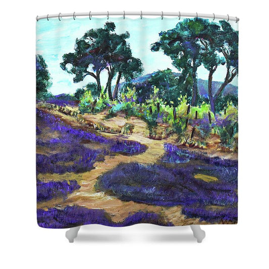 Provence France, Lavender - 'en plein air - Shower Curtain