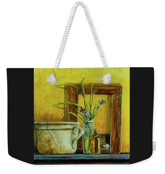 There are no Weeds -original in private collection - Weekender Tote Bag