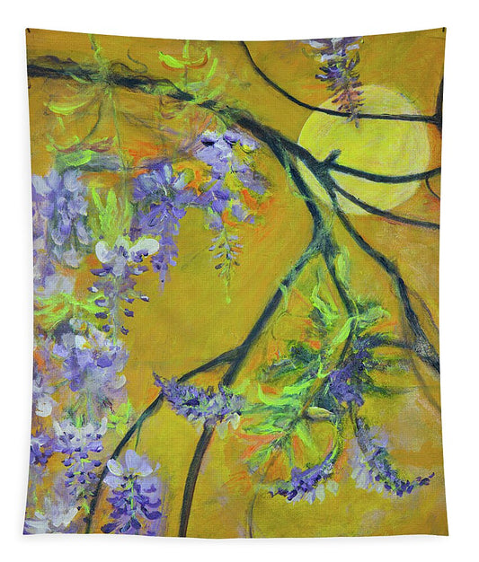 Wisteria Moon-wildflower series - Tapestry