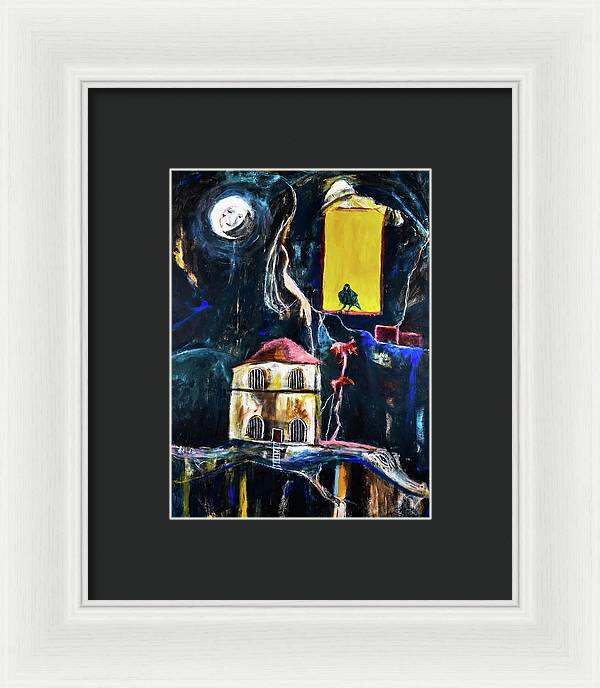 WAKE-UP, The Call open window - Framed Print