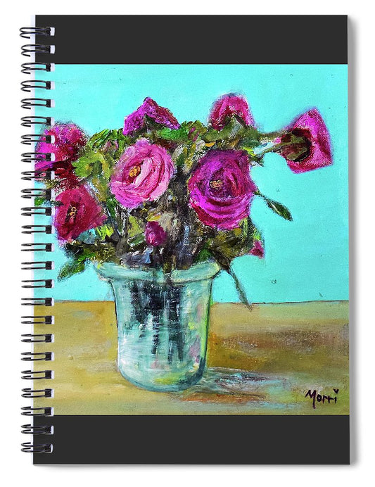 Antique Roses - Never too Many - Spiral Notebook