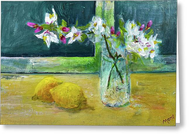 Blossoms and Lemons from my Lemon Tree - Greeting Card
