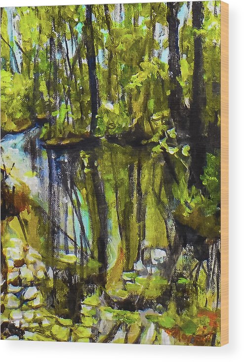 Creek, after rain - Wood Print
