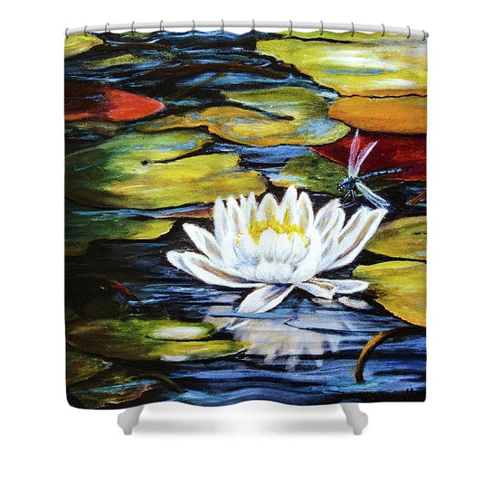 Dragonfly Happiness - Shower Curtain