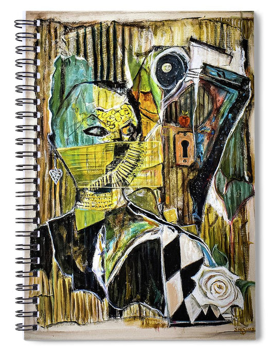 Inspired by The Door collage - Spiral Notebook