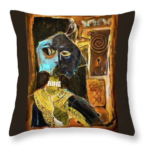 Inspired by The Mask collage - Throw Pillow
