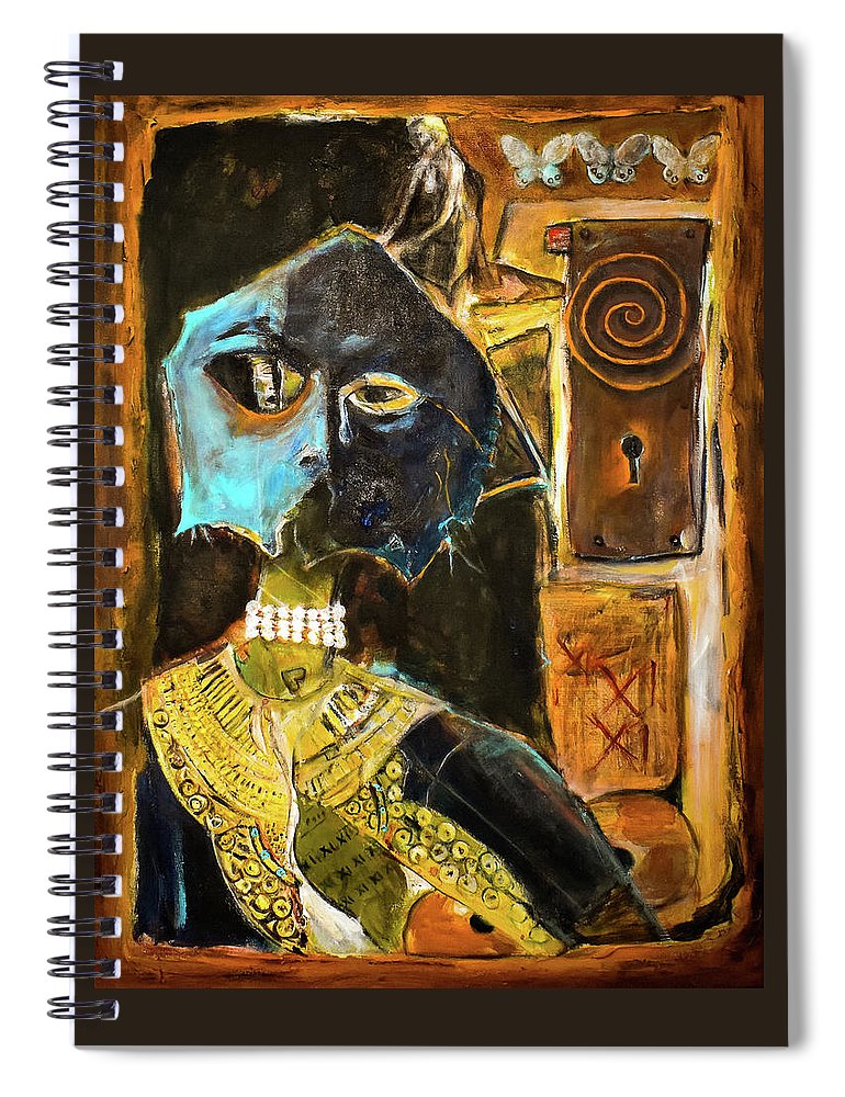 Inspired by The Mask collage - Spiral Notebook