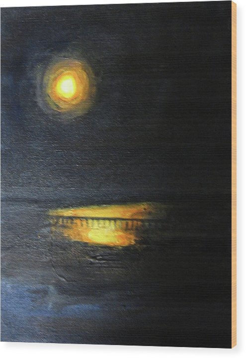 Moonrise, St John's River - Wood Print