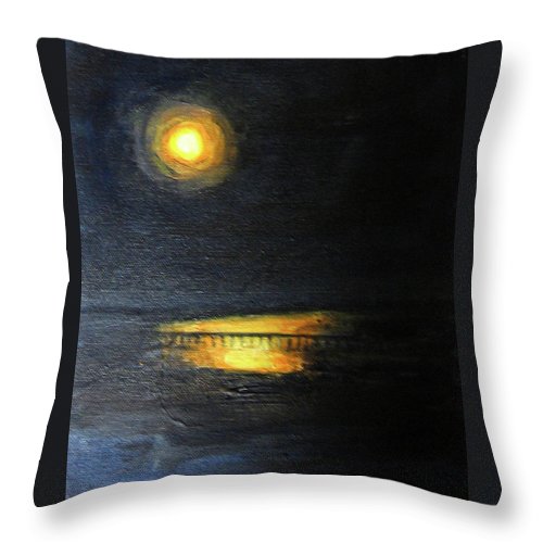 Moonrise, St John's River - Throw Pillow