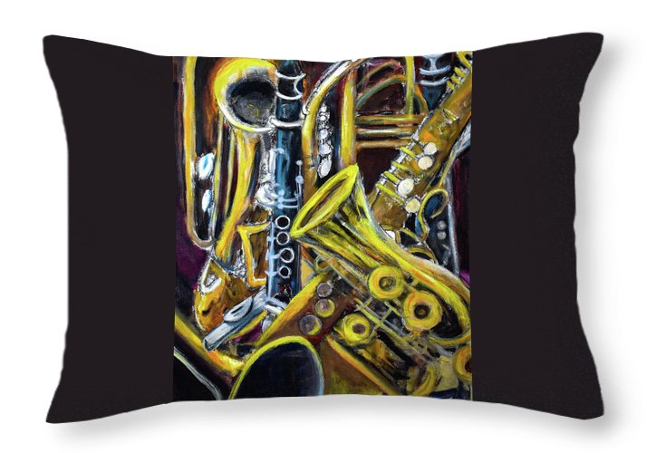 Musical Instruments, Interwoven # 1 - Throw Pillow