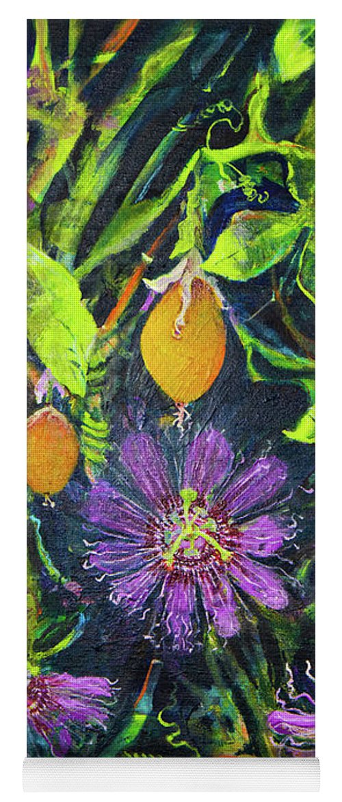 Passion Flower Vine - Wildflower series - Yoga Mat