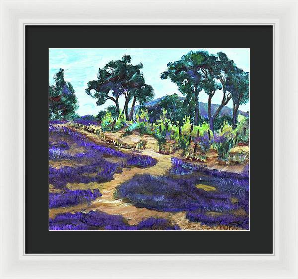 Provence France, Lavender - 'en plein air - Framed Print