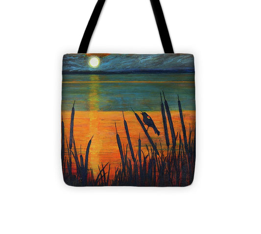 River Song, Red-winged Blackbird - Tote Bag
