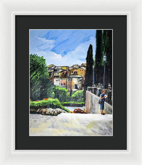 Somewhere in Rome, Italy - Framed Print