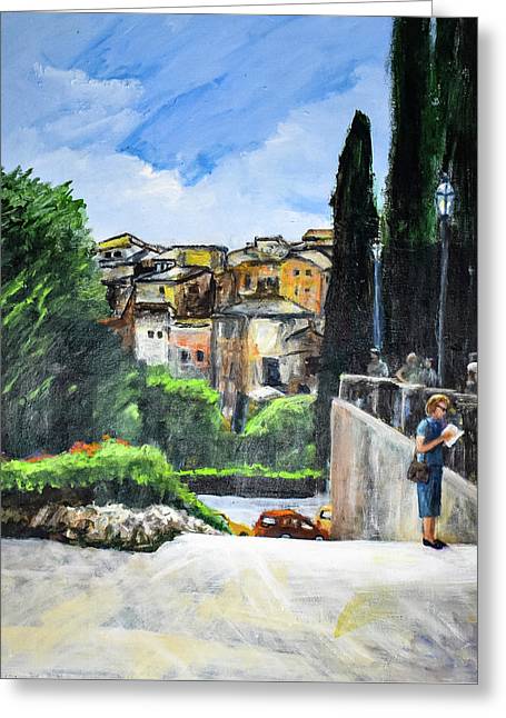 Somewhere in Rome, Italy - Greeting Card