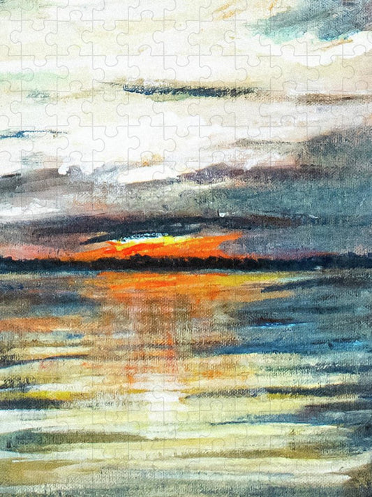 Sunset from Drayton Island - Puzzle