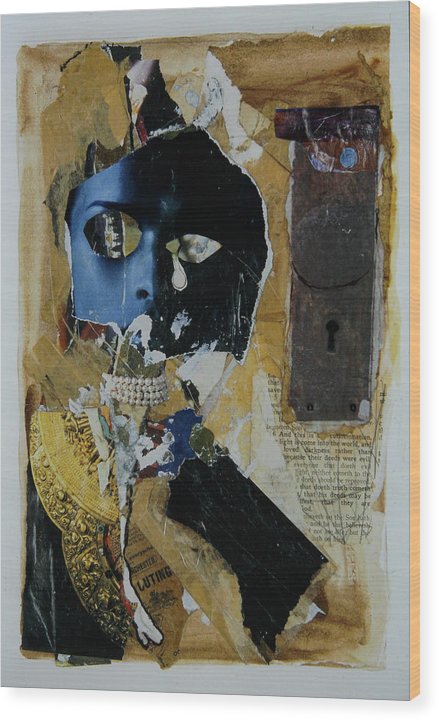 The Mask - Escaped series, #II - Wood Print