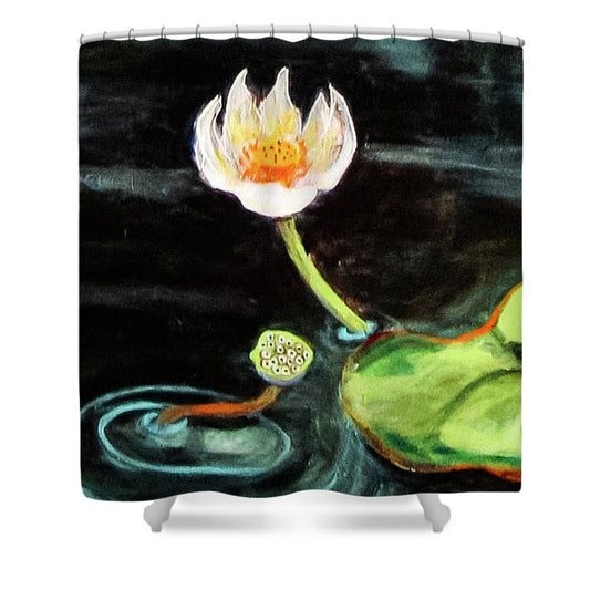 The Seeker, Lotus Flower - Shower Curtain