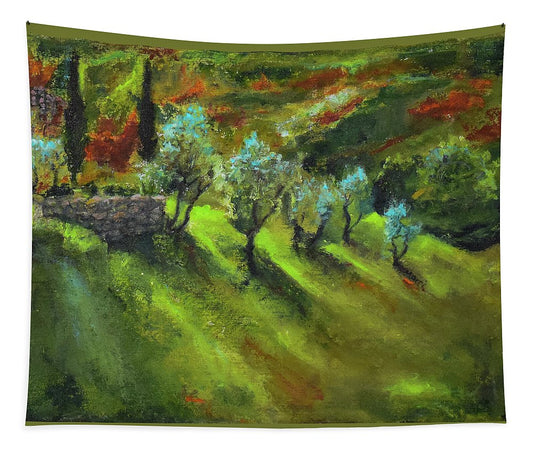 Tuscan  Hillside 'en plein air - Tapestry