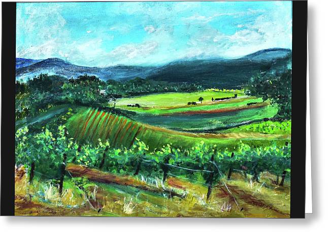 View from the Villa - Provence, France 'en plein air - Greeting Card