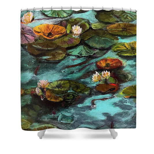 Water lilies area #1 C series - Shower Curtain
