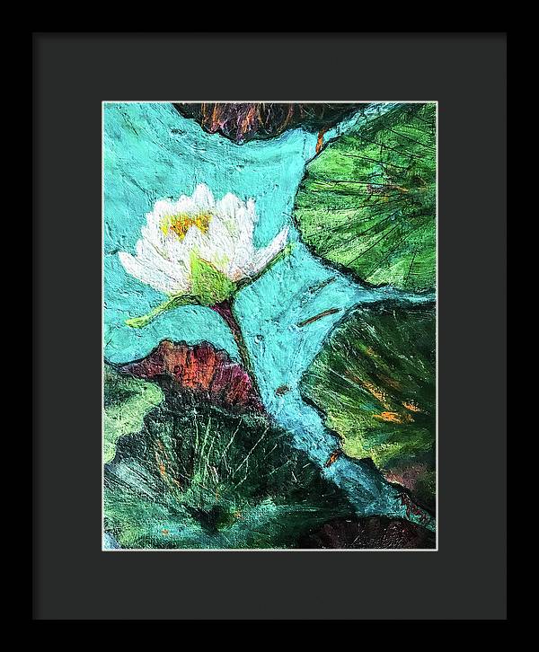 Water Lily Solo, #2 - Framed Print