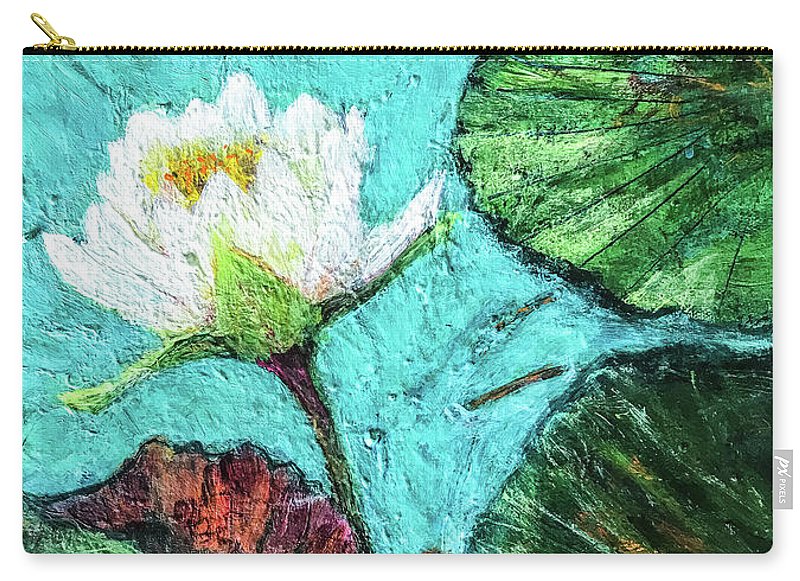 Water Lily Solo, #2 - Zip Pouch