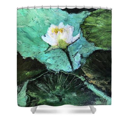 Water Lily, Solo #1 - Shower Curtain