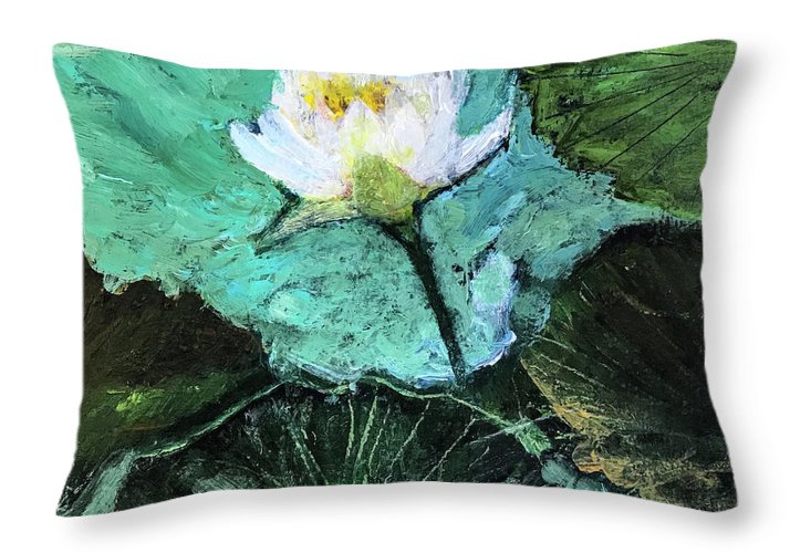 Water Lily, Solo #1 - Throw Pillow